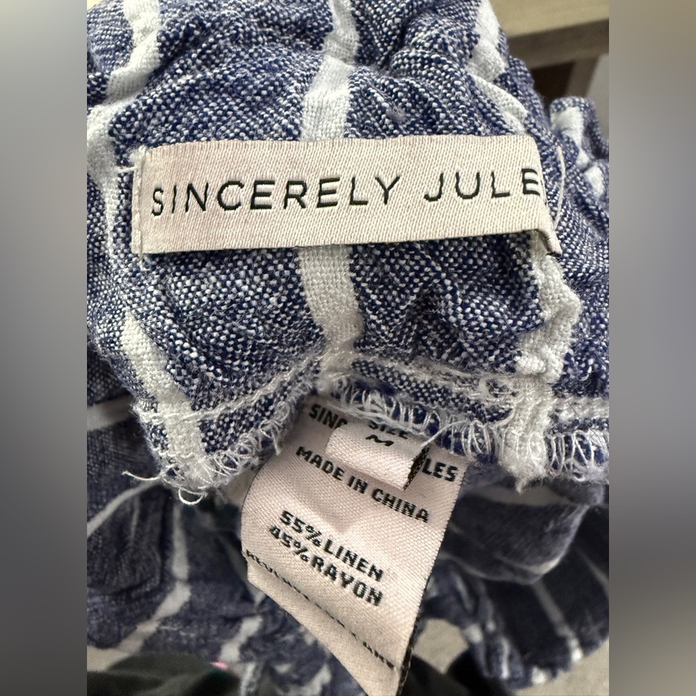 Sincerely Jules Striped Linen Paperbag Shorts - Picture 8 of 10